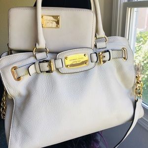 Michael Kors White leather handbag with wallet
